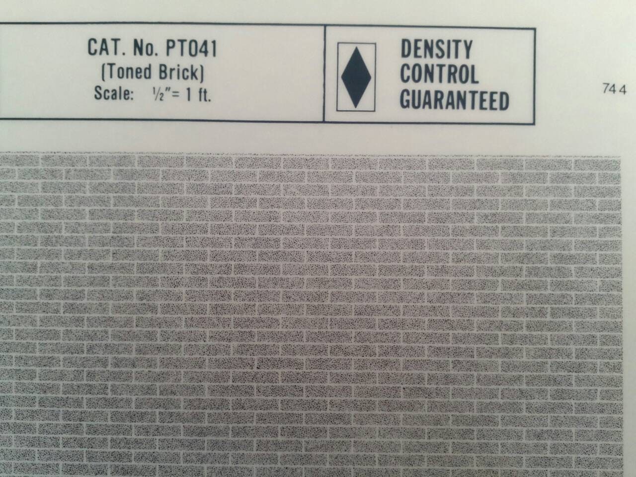 BRICK WALL PATTERNS - Chartpak Manga Screentone Shading & Pattern Film ...