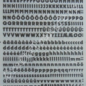 #3040 LETRASET Rub On Letter Transfers 72pt DYNAMO 20.3mm