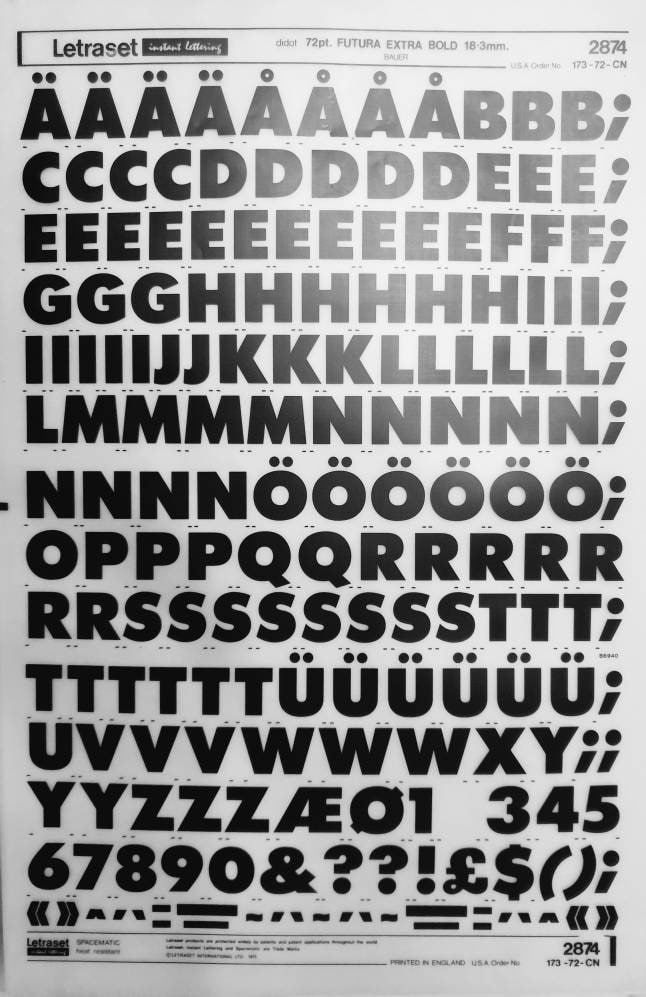 Futura extra bold