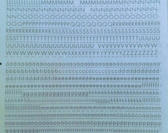 FUTURA LIGHT (30pt/36pt/42pt/48pt/60pt) Letraset インスタント