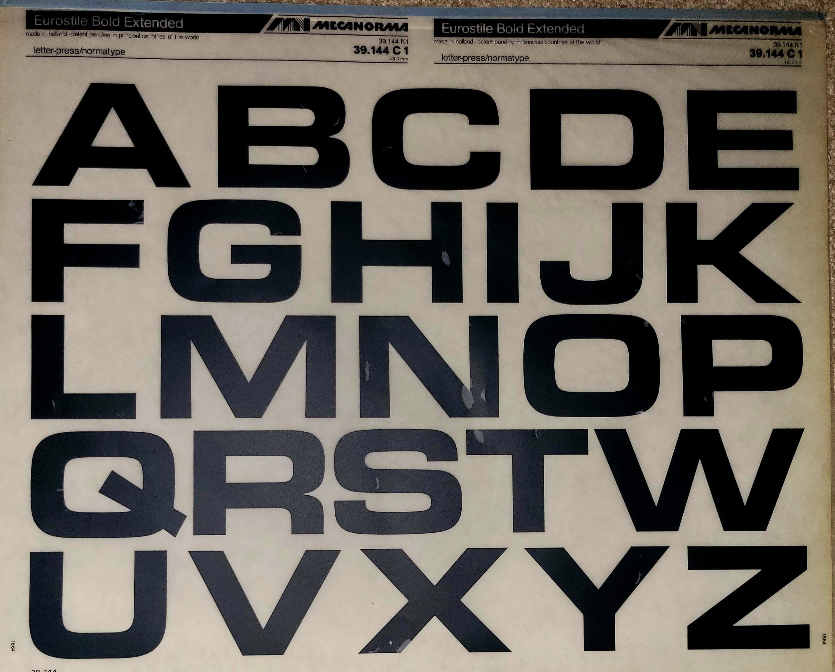 EUROSTILE BOLD EXTENDED (16pt/20pt/36pt/48pt/60pt/84pt/96pt/144pt