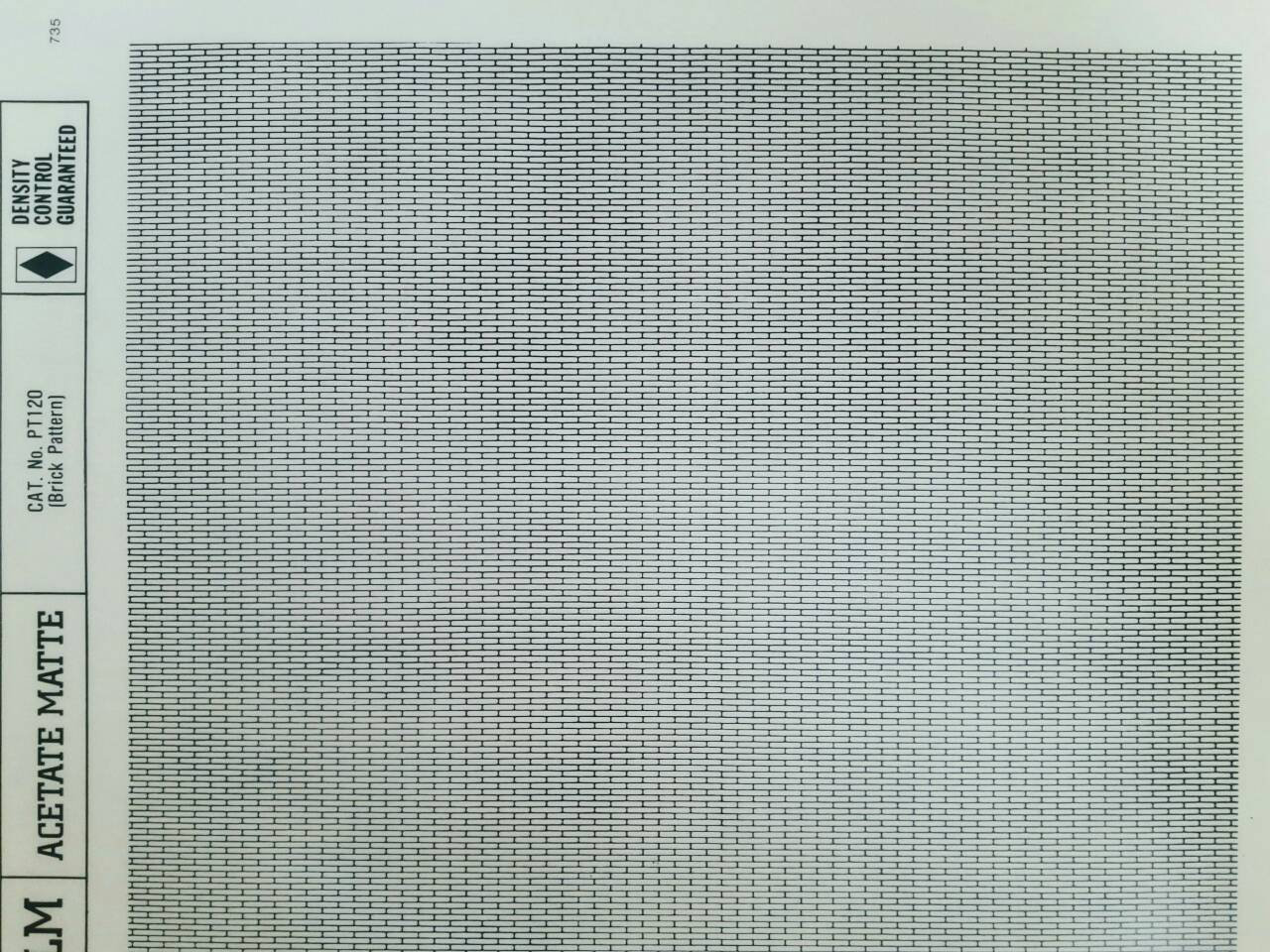 BRICK WALL PATTERNS - Chartpak Manga Screentone Shading & Pattern Film ...