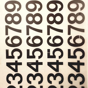 Numeri Numeri CHIFFRES (5mm/10mm/25mm/30mm) Trasferimenti numerici istantanei Mecanorma (scegli la dimensione)