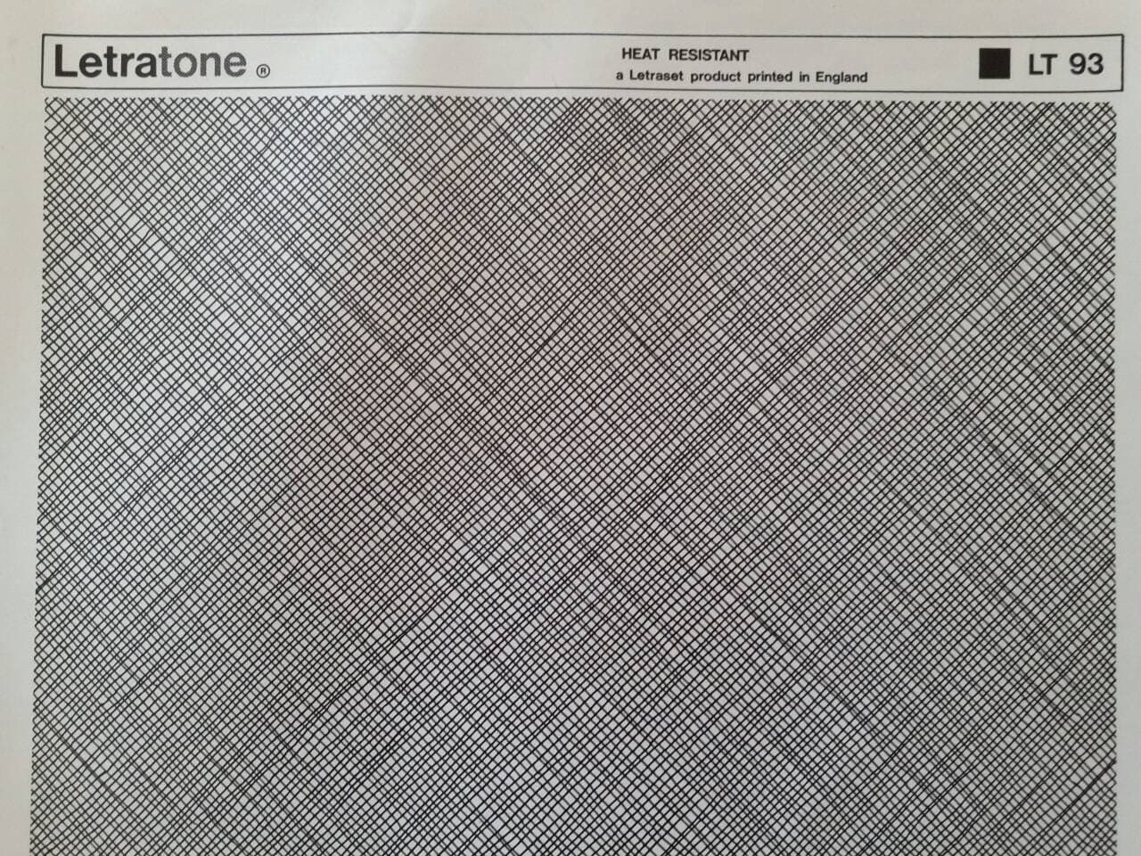 CROSS HATCHING Letraset Letratone Mecanorma Manga SCREENTONE