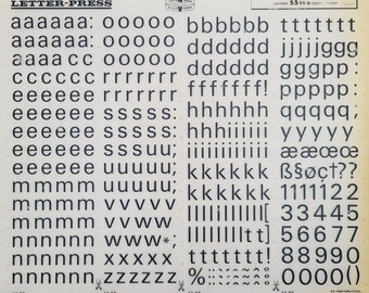 UNIVERS 55 (48pt/60pt/72pt) Mecanorma ビンテージ インスタント