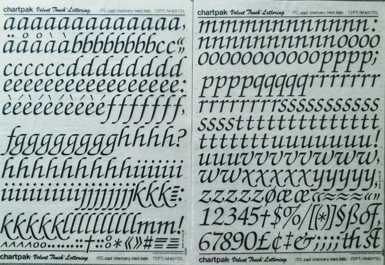 zapf chancery medium italic zapf chancery medium italic