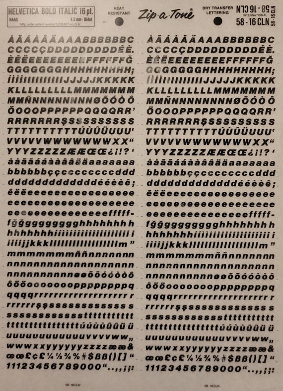 HELVETICA BOLD ITALIC (16pt/20pt/36pt/60pt/72pt/84pt) Vintage