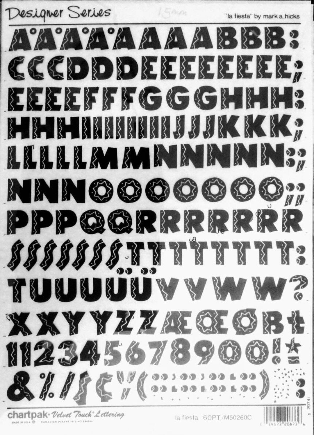 LA FIESTA 60pt Chartpak Letter/number Vintage Dry Rub on Etsy
