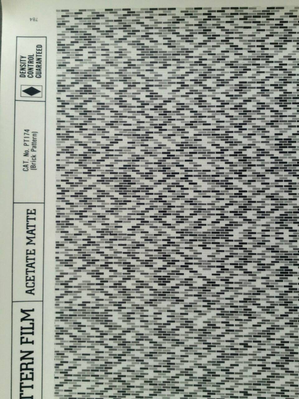 BRICK WALL PATTERNS - Chartpak Manga Screentone Shading & Pattern Film ...