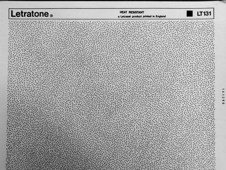 DASH PATTERNS - Letraset Letratone Screentone Adhesive Sheets Shading ...