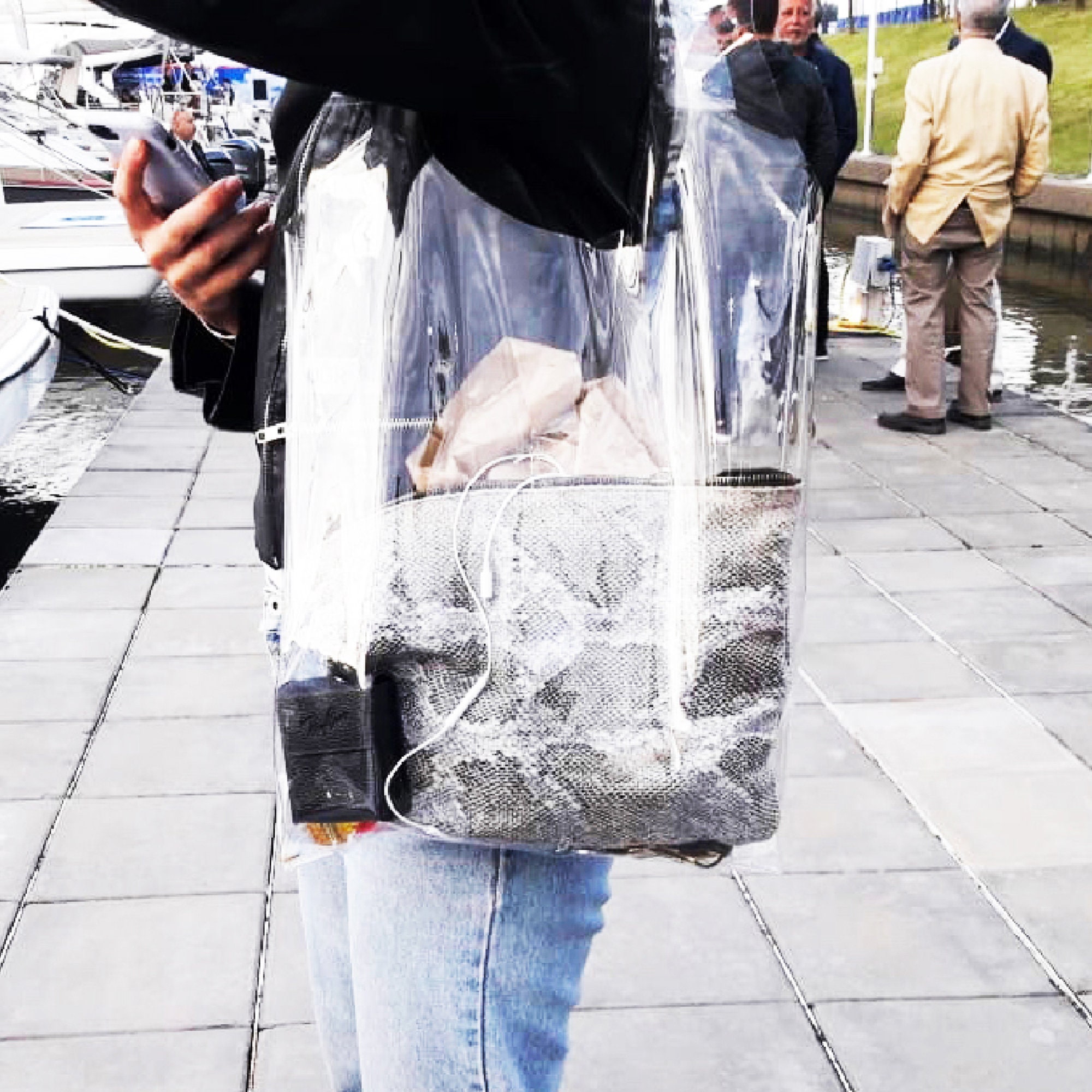 clear pvc tote bag