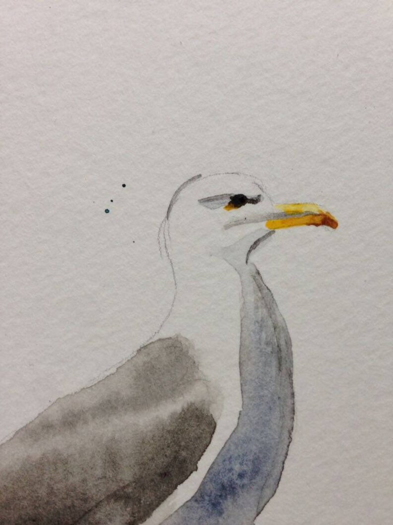 Watercolour Seagull image 2