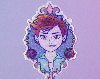 TITSOAK - Edward Cullen Holo Sparkle Vinyl Die-Cut Sticker