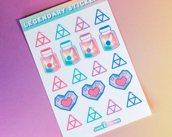 Legendary Stickers Sticker Sheet