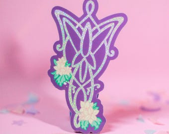 Evenstar Glitter Sticker | Waterproof Vinyl Decal