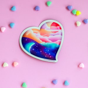 Galaxy Heart Magnet