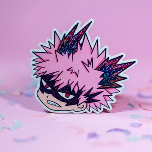 Explosion Boi Vaporwave Pixie Glitter Vinyl Die-Cut Sticker