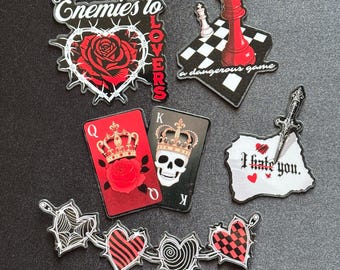 Enemies to Lovers Dark Romance Stickers | Bookish Kindle Accessories