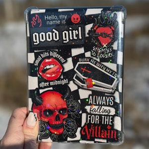 Gotisch Kindle-inzetstuk voor transparant hoesje | Kindle-accessoires, Kindle Skin, Booktok, Bookish
