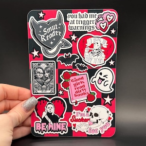 Smutty Horror Valentinstag Kindle Einsatz für Clear Case | Kindle Zubehör, Kindle Skin, Booktok, Bookish