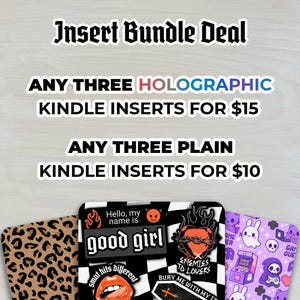 Kindle Insert Bundle | Clear Case Accessories, Booktok