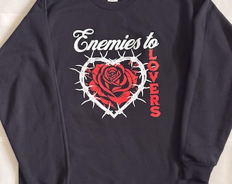 Enemies to Lovers Unisex Crewneck | Bookish Dark Romance Sweatshirt