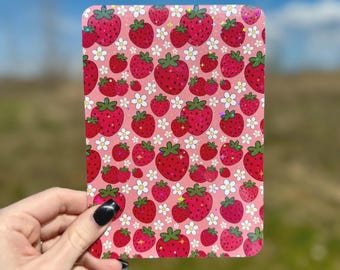 Strawberry Flowers Kindle Insert for Clear Case | Kindle Accessories, Kindle Skin, Booktok, Bookish