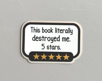 This Book Destroyed Me Sticker | Matte Holographic Kindle Sticker