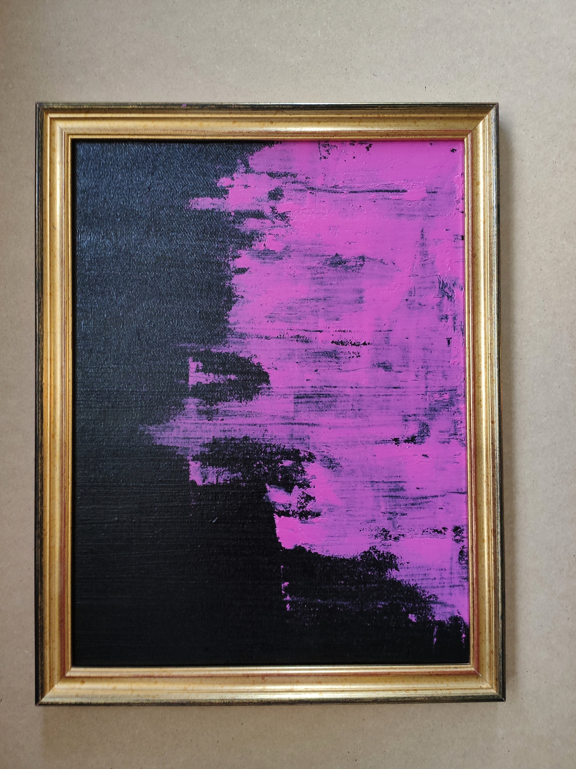 Large abstract painting handpainted painting with vintage Etsy