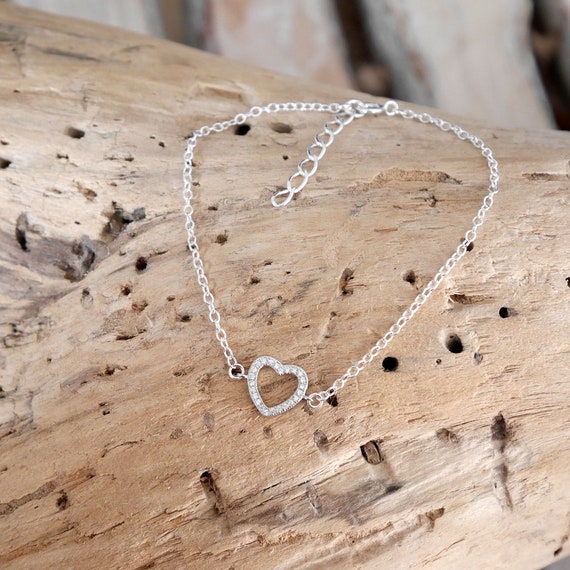 Bracelet En Acier Chaîne Avec Double Anneaux 1 Lisse Et 1 Oxydes Blancs Sertis 163cm P 34470
