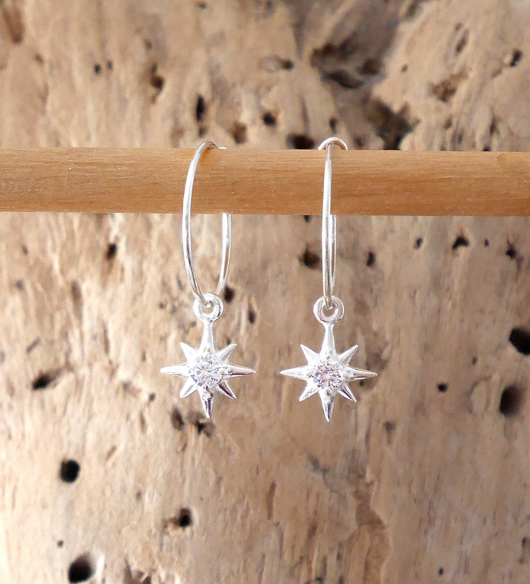 Boucles D’Oreilles En Argent 925 – Zirconium – Style Clou – Sans Nickel – Guadeloupe