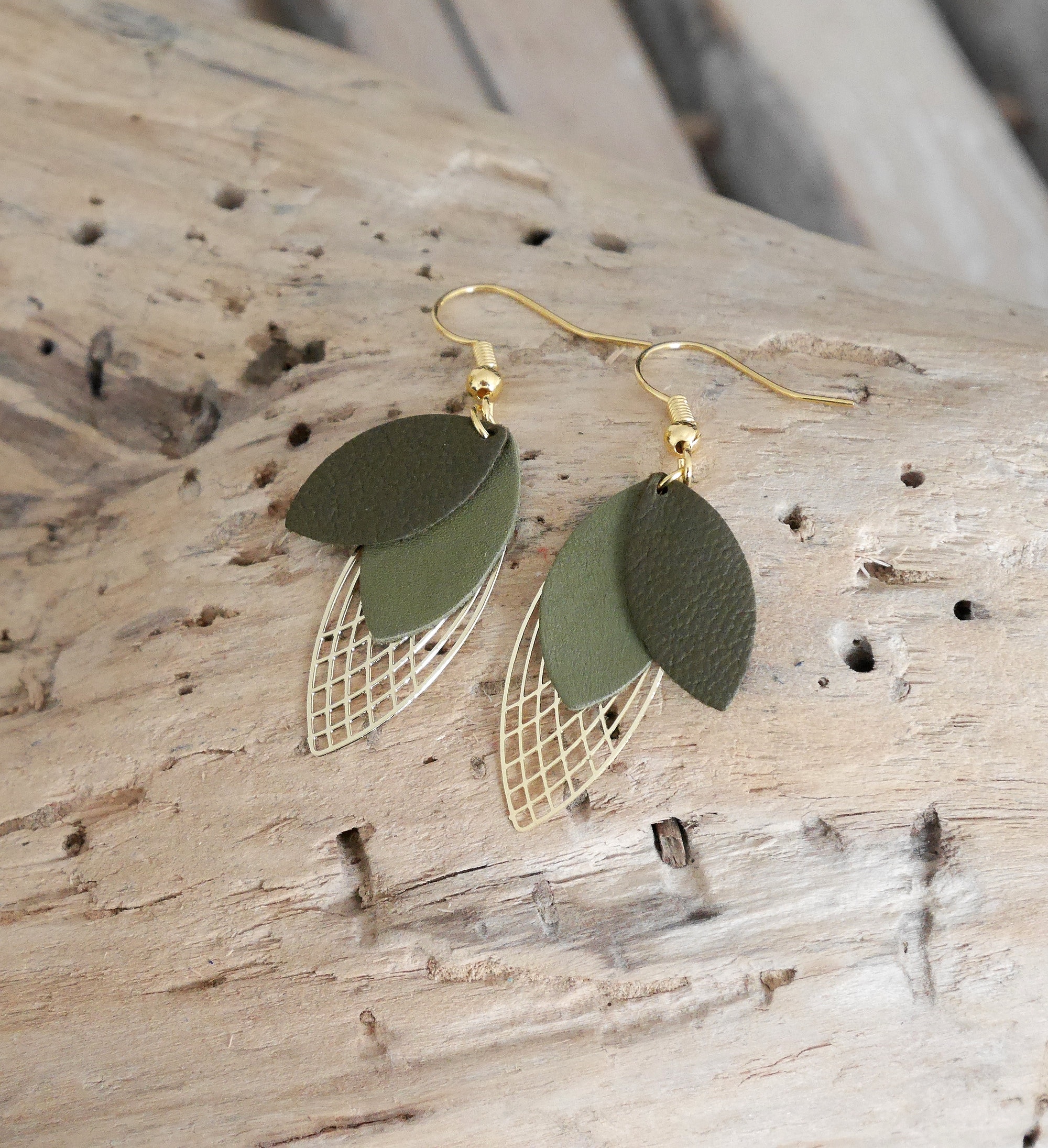 DIY Leather Leaf Earrings - Dragonfly Designs