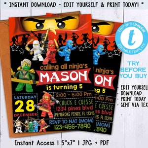 Party City Ninjago Birthday