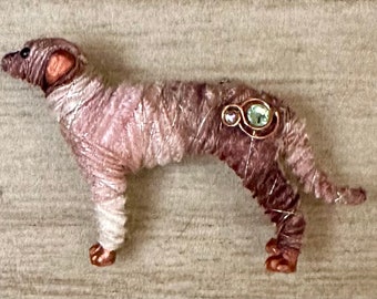 Dog pin, brooch