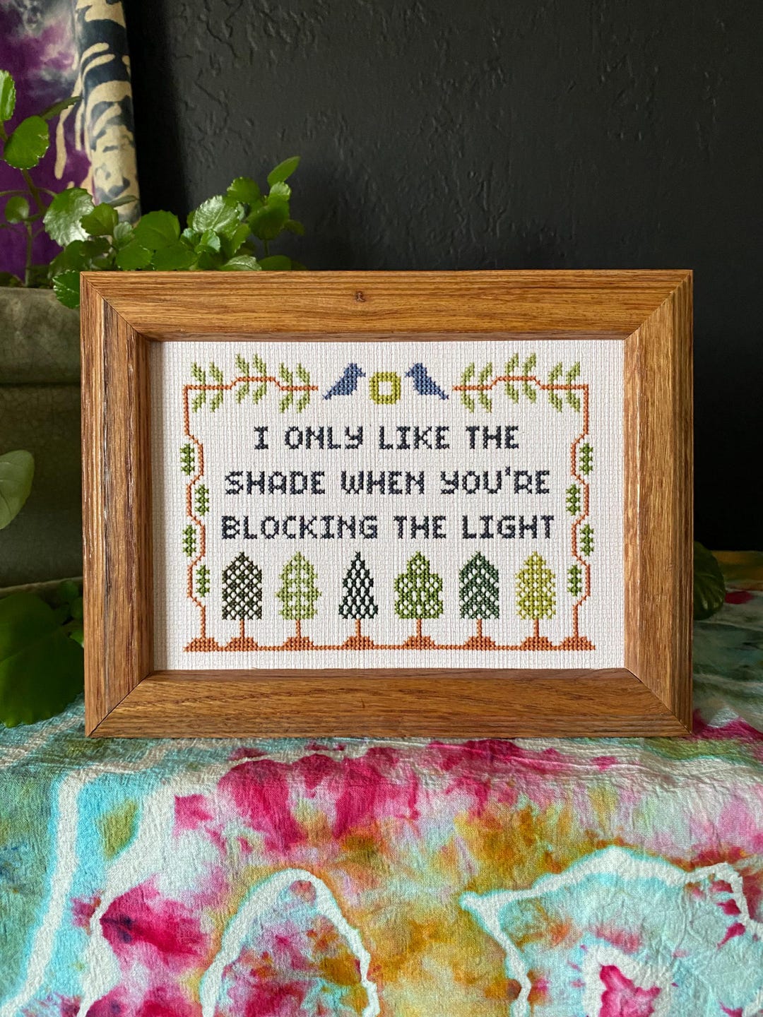 Shade Phish Lyrics Cross Stitch Art PAPER PRINT - 5x7