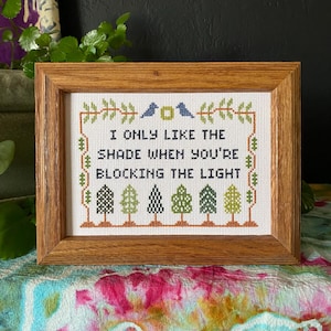 Shade Phish Lyrics Cross Stitch Art PAPER PRINT