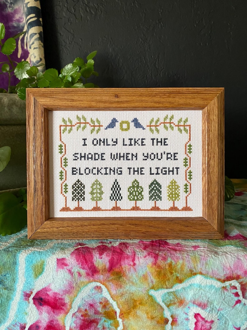 Shade Phish Lyrics Cross Stitch Art PAPER PRINT