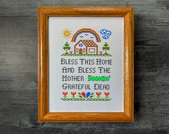 Bless This MF Grateful Hippie Jamband Home PAPER Art Print