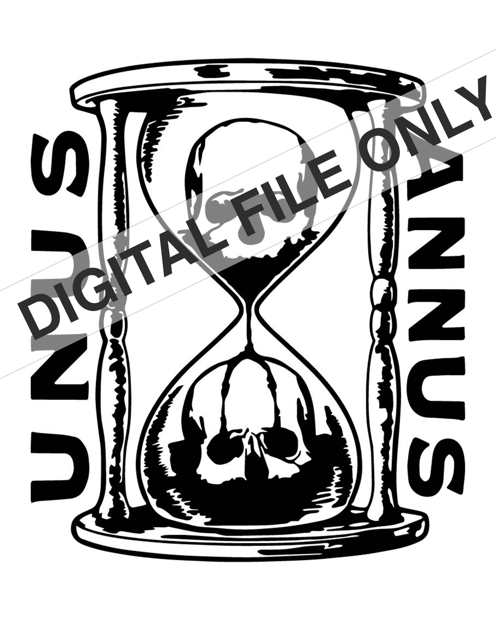 Unus Annus Hourglass Svg/studio3 - Etsy