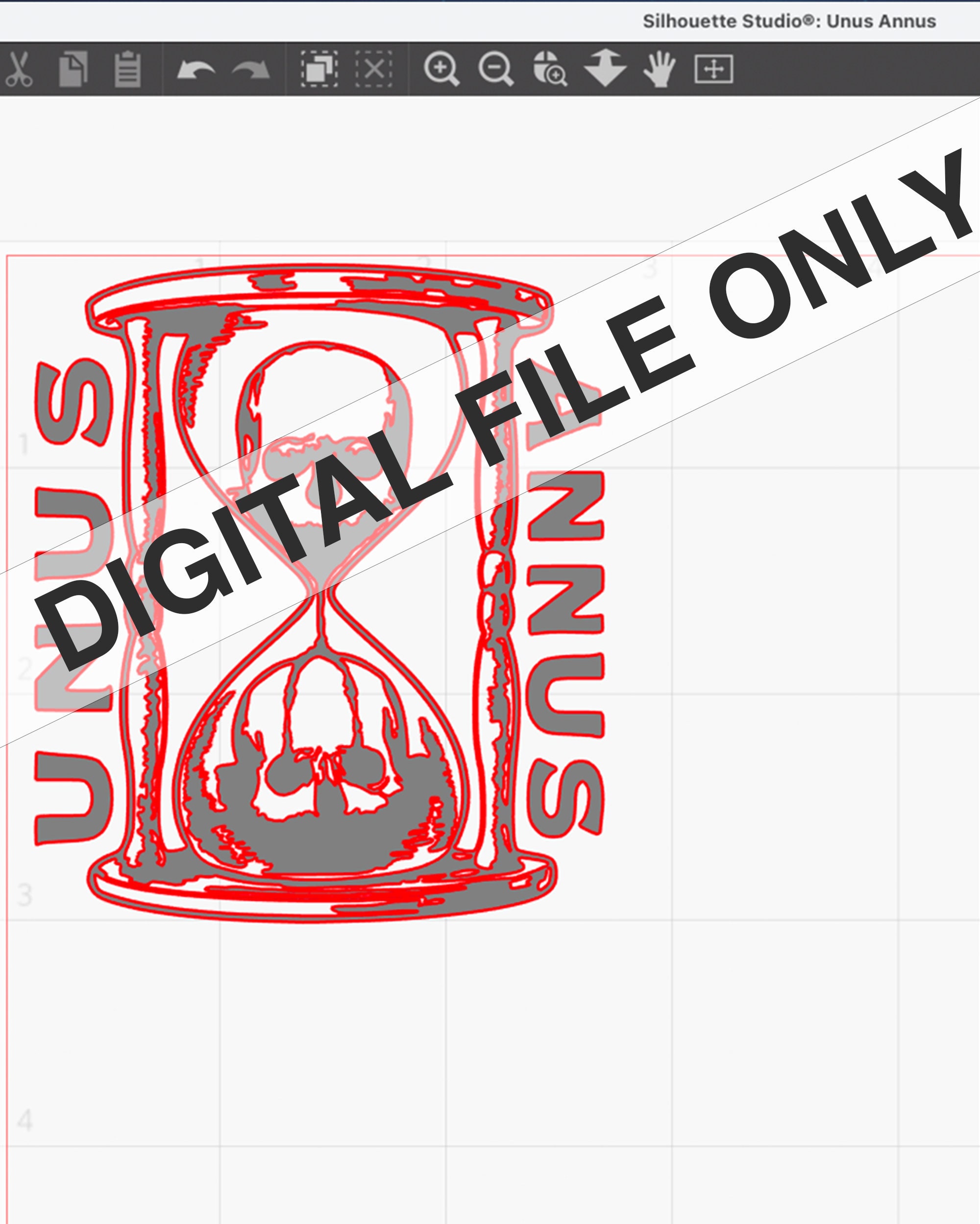 Unus Annus Hourglass Svg/studio3 - Etsy