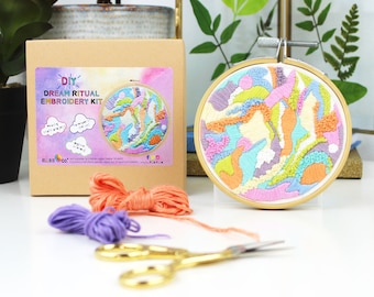 Dream ritual embroidery kit - craft kit