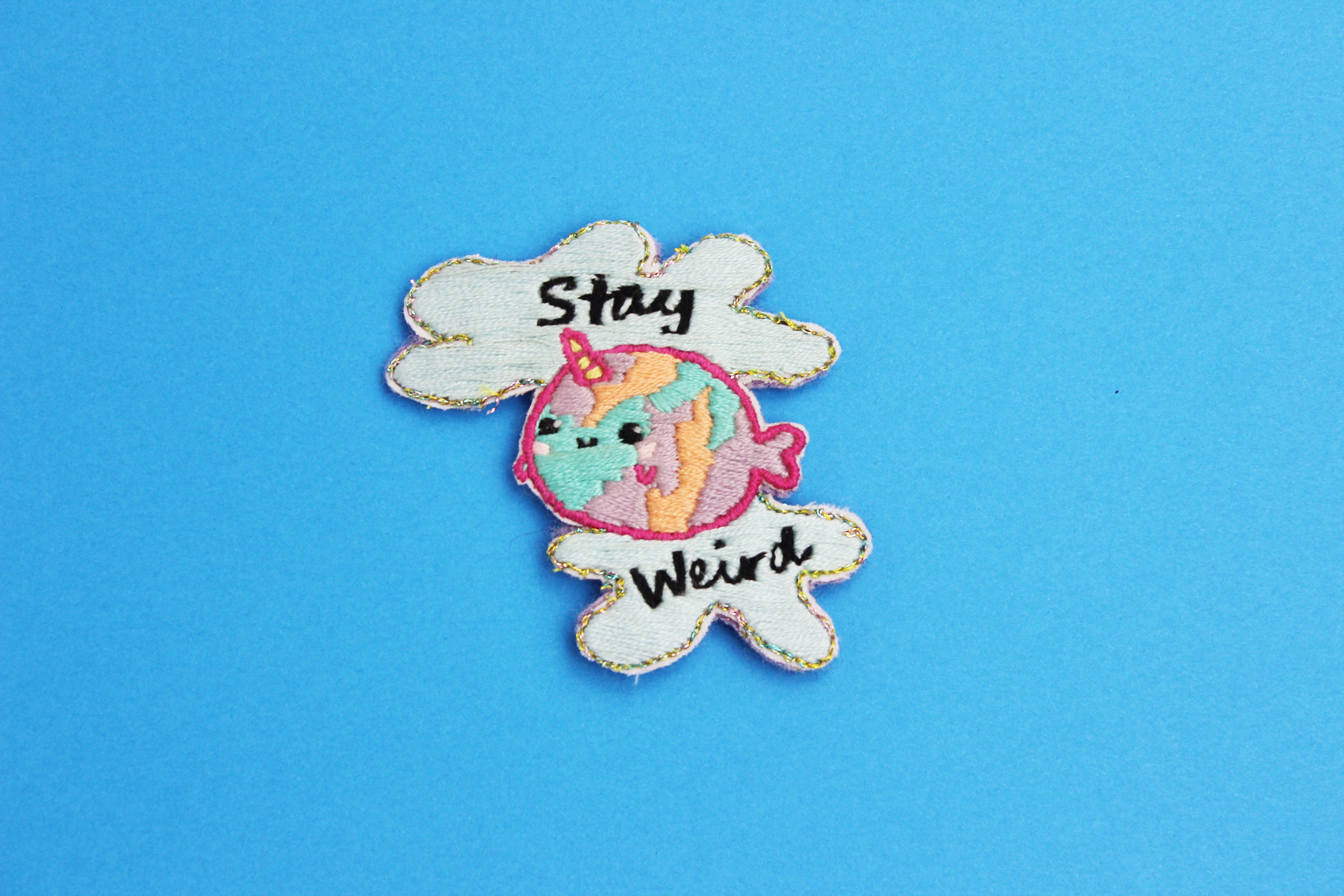 Cute Embroidery Kit Narwhal Embroidered Patch Sewing Kits Etsy