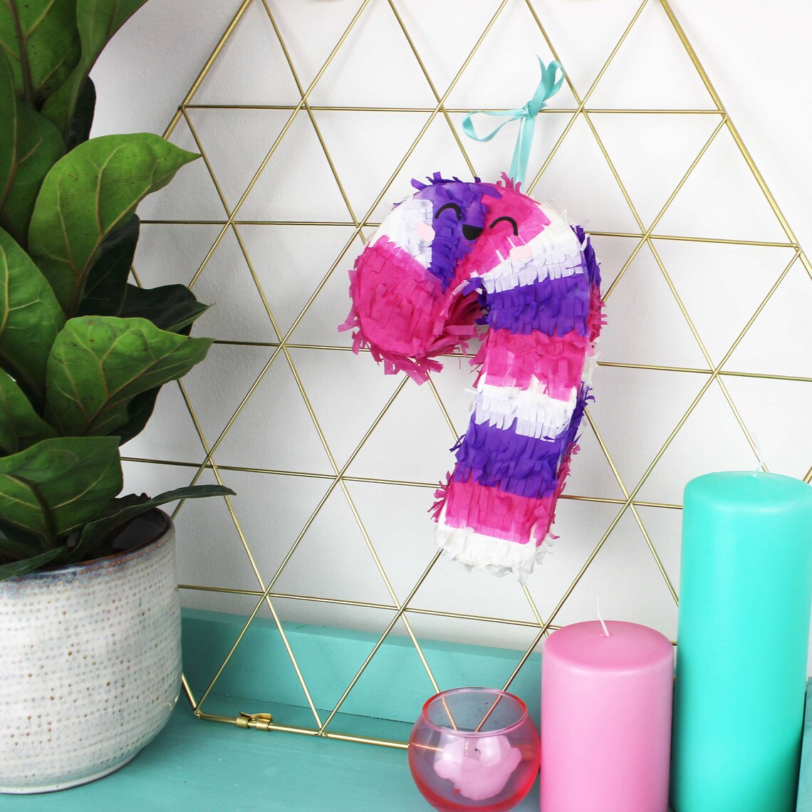 Candy Cane Pinata DIY Party Craft Kit Etsy