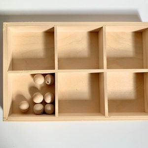 présentoir en bois, présentoir à épices à 6 compartiments, étui à souvenirs de collection de bibelots, étagère, boîte fantôme, organisateur, idées de chambre d'enfant, tri