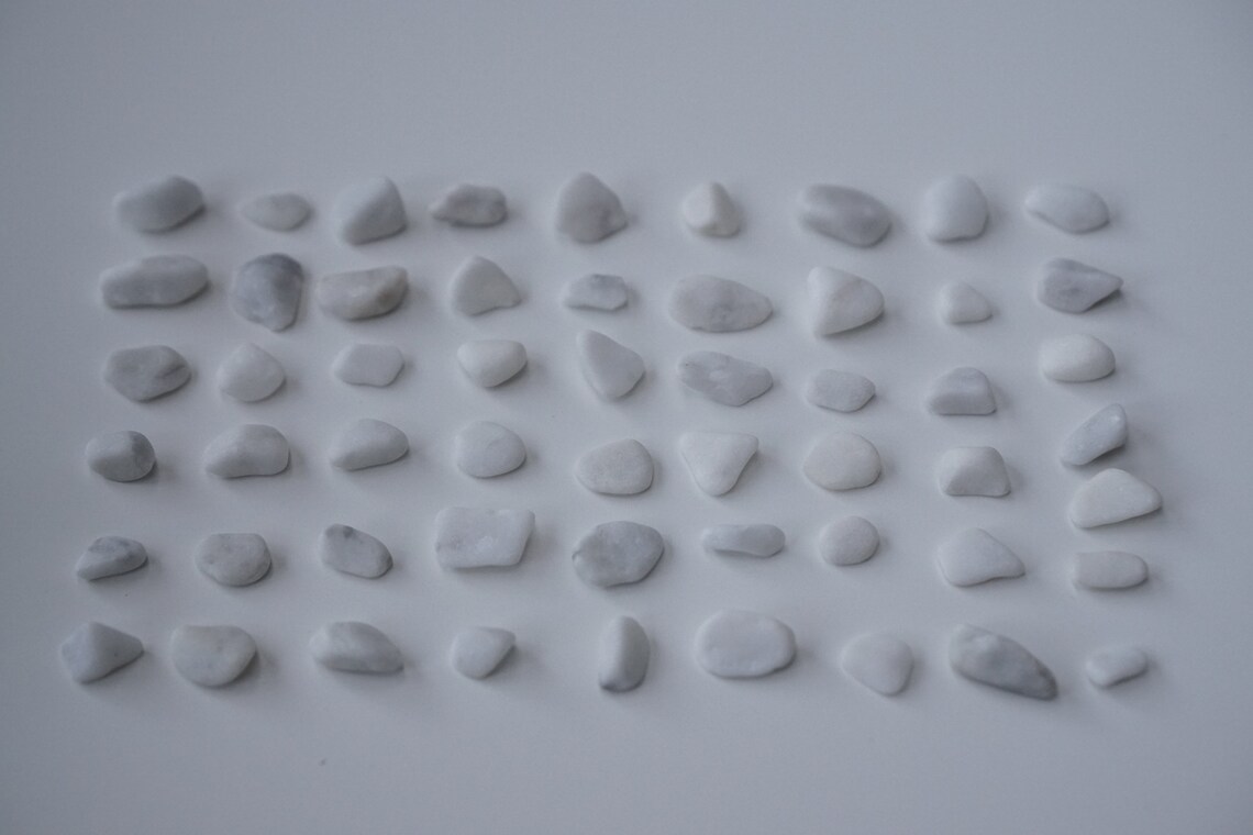 Tiny Smooth White Rocks Small White Pebbles Beach Pebbles Etsy