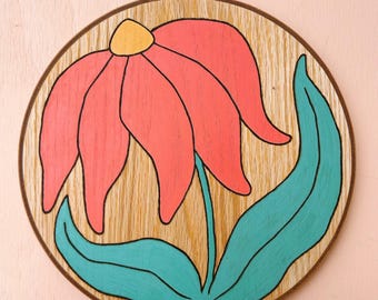 Floral Pyrographic Art #4