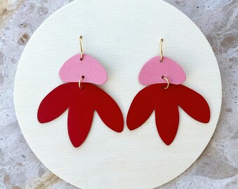 Floral Leather Earrings #15