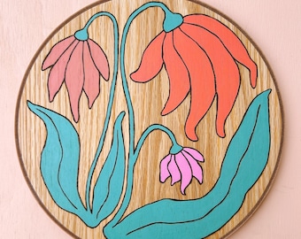 Floral Pyrographic Art #5