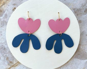 Floral Leather Earrings #18