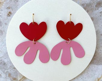Floral Leather Earrings #19